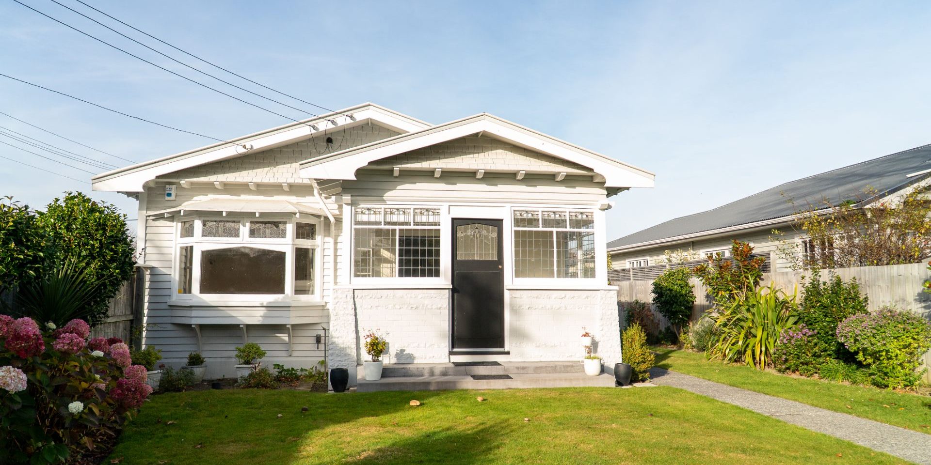 Restored weatherboard bungalow in Christchurch Restored weatherboard bungalow in Christchurch
