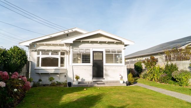 Restored weatherboard bungalow in Christchurch